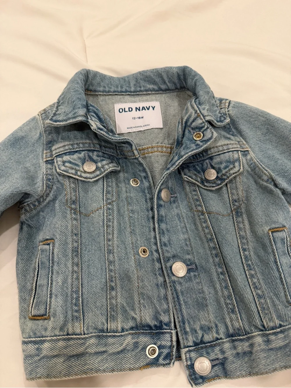 Old Navy Light Wash Kids Denim Jacket